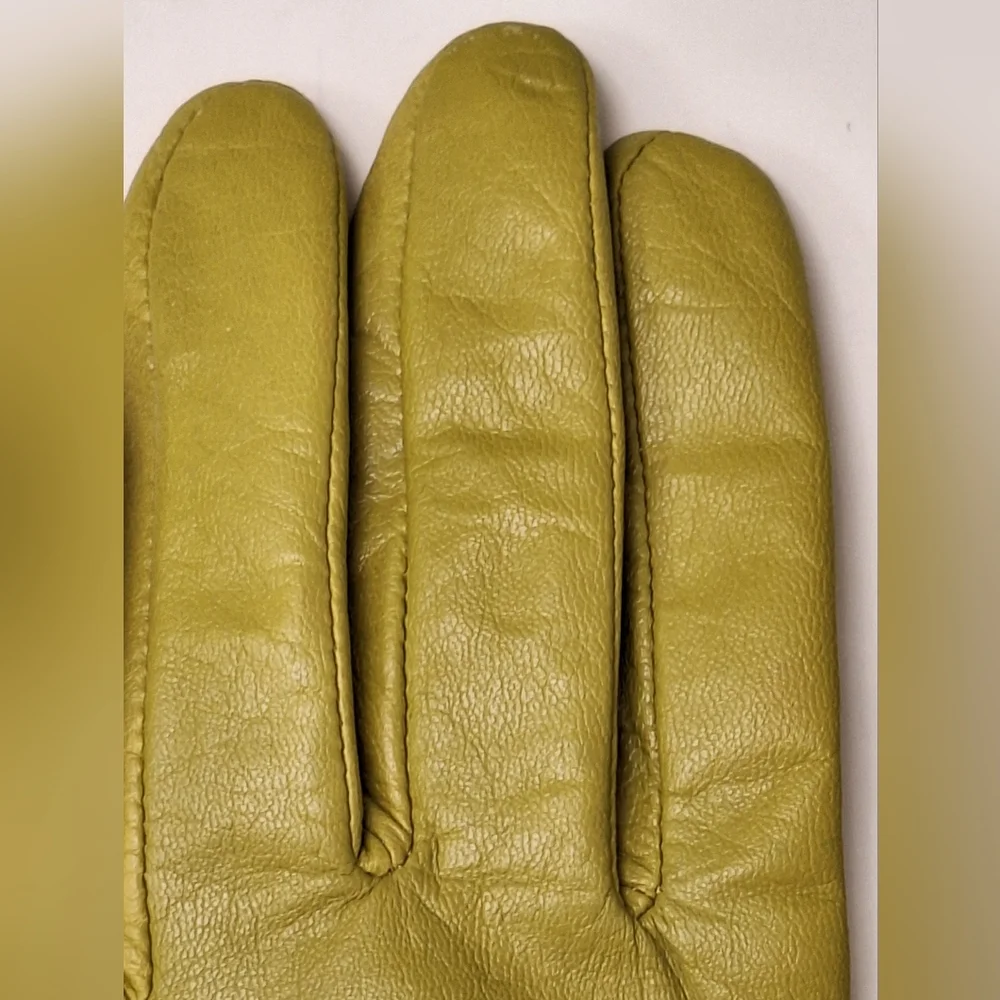 EXPRESS | Green Leather Gloves